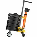 Banner Stakes PLUS Orange ''Danger - Forklift Traffic'' Barricade System PL4017 466PL4017